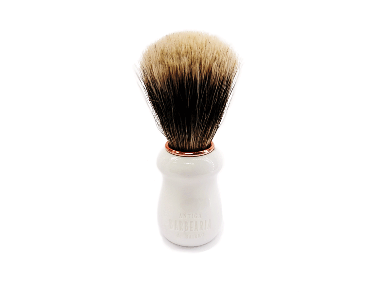 Pincel de barbear pelo de texugo