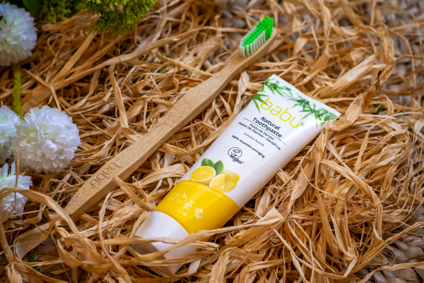 Eco-friendly toothbrush made from bambo